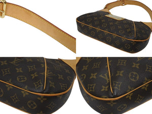 LOUIS VUITTON ルイヴィトン モノグラム テムズPM ハンドバッグ ワンショルダー M56384 ブラウン ゴールド金具 美品 中古 4b008496