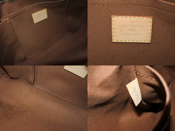 LOUIS VUITTON ルイヴィトン モノグラム テムズPM ハンドバッグ ワンショルダー M56384 ブラウン ゴールド金具 美品 中古 4b008496