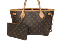 画像をギャラリービューアに読み込む, 極美品 LOUIS VUITTON ルイヴィトン モノグラム ネヴァーフルPM ハンドバッグ M40155 ブラウン PVC ヌメ革 ゴールド金具 中古 4b008498