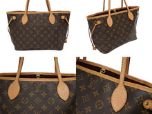 画像をギャラリービューアに読み込む, 極美品 LOUIS VUITTON ルイヴィトン モノグラム ネヴァーフルPM ハンドバッグ M40155 ブラウン PVC ヌメ革 ゴールド金具 中古 4b008498