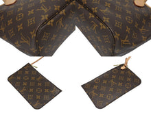 画像をギャラリービューアに読み込む, 極美品 LOUIS VUITTON ルイヴィトン モノグラム ネヴァーフルPM ハンドバッグ M40155 ブラウン PVC ヌメ革 ゴールド金具 中古 4b008498