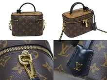 画像をギャラリービューアに読み込む, 極美品 LOUIS VUITTON ルイヴィトン ヴァニティNV PM ショルダーバッグ M45165 モノグラムリバース レザー PVC 中古 4b008500