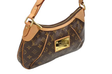 画像をギャラリービューアに読み込む, LOUIS VUITTON ルイヴィトン モノグラム テムズPM ハンドバッグ ワンショルダー M56384 ブラウン ゴールド金具 美品 中古 4b008502