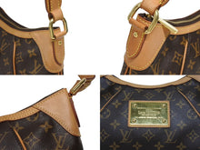 画像をギャラリービューアに読み込む, LOUIS VUITTON ルイヴィトン モノグラム テムズPM ハンドバッグ ワンショルダー M56384 ブラウン ゴールド金具 美品 中古 4b008502