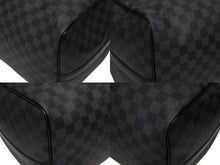 画像をギャラリービューアに読み込む, 極美品 LOUIS VUITTON ルイヴィトン キーポルバンドリエール55 ボストンバッグ N41413 ダミエグラフィット ブラック 中古 4b008504