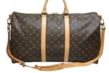 画像をギャラリービューアに読み込む, 極美品 LOUIS VUITTON ルイヴィトン モノグラム キーポルバンドリエール50 ブラウン M41416 ボストンバッグ 中古 4b008505