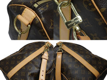 画像をギャラリービューアに読み込む, 極美品 LOUIS VUITTON ルイヴィトン モノグラム キーポルバンドリエール50 ブラウン M41416 ボストンバッグ 中古 4b008505