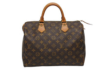 画像をギャラリービューアに読み込む, LOUIS VUITTON ルイヴィトン スピーディ30 ハンドバッグ M41526 モノグラムキャンバス ブラウン ゴールド金具 美品 中古 4b008506