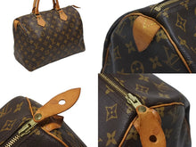 画像をギャラリービューアに読み込む, LOUIS VUITTON ルイヴィトン スピーディ30 ハンドバッグ M41526 モノグラムキャンバス ブラウン ゴールド金具 美品 中古 4b008506