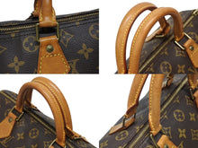 画像をギャラリービューアに読み込む, LOUIS VUITTON ルイヴィトン スピーディ30 ハンドバッグ M41526 モノグラムキャンバス ブラウン ゴールド金具 美品 中古 4b008506