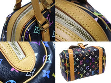 画像をギャラリービューアに読み込む, 極美品 LOUIS VUITTON ルイヴィトン モノグラムマルチカラー プリシラ M40097 ハンドバッグ ノワール ブラック ゴールド金具 中古 4b008510