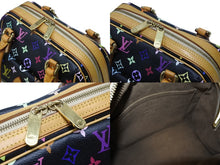 画像をギャラリービューアに読み込む, 極美品 LOUIS VUITTON ルイヴィトン モノグラムマルチカラー プリシラ M40097 ハンドバッグ ノワール ブラック ゴールド金具 中古 4b008510
