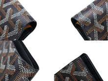 Load image into Gallery viewer, 極美品 GOYARD ゴヤール ヴィクトワール ウォレット 二つ折り財布 ブラック ゴヤールディンキャンバス 中古 4b008511