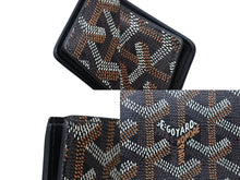 Load image into Gallery viewer, 極美品 GOYARD ゴヤール ヴィクトワール ウォレット 二つ折り財布 ブラック ゴヤールディンキャンバス 中古 4b008511