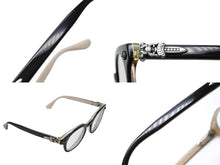 画像をギャラリービューアに読み込む, CHROME HEARTS クロムハーツ BABY-A 度入りメガネ アイウェア 48□22 145 CHプラス ダガー装飾 ブラック 美品 中古 4b008513