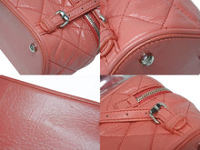 画像をギャラリービューアに読み込む, CHANEL シャネル チェーンバックパック リュック 25番台 ココマーク キルティング バニティ型 クリア ピンク系 美品 中古 4b008516