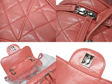 画像をギャラリービューアに読み込む, CHANEL シャネル チェーンバックパック リュック 25番台 ココマーク キルティング バニティ型 クリア ピンク系 美品 中古 4b008516