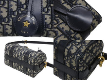 画像をギャラリービューアに読み込む, Christian Dior クリスチャンディオール Groove20 グルーヴ20 ハンドバッグ スモール M1364UTZQ ネイビー オブリーク 美品 中古 4b008519