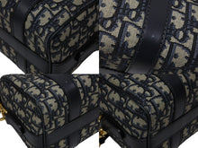 画像をギャラリービューアに読み込む, Christian Dior クリスチャンディオール Groove20 グルーヴ20 ハンドバッグ スモール M1364UTZQ ネイビー オブリーク 美品 中古 4b008519