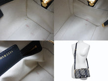 画像をギャラリービューアに読み込む, Christian Dior クリスチャンディオール Groove20 グルーヴ20 ハンドバッグ スモール M1364UTZQ ネイビー オブリーク 美品 中古 4b008519