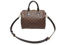 画像をギャラリービューアに読み込む, 新品同様 LOUIS VUITTON ルイヴィトン ダミエ エベヌ スピーディバンドリエール25 ハンドバッグ ブラウン N41368 中古 4b008529