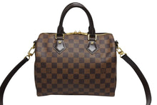 画像をギャラリービューアに読み込む, 新品同様 LOUIS VUITTON ルイヴィトン ダミエ エベヌ スピーディバンドリエール25 ハンドバッグ ブラウン N41368 中古 4b008529