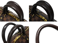画像をギャラリービューアに読み込む, 新品同様 LOUIS VUITTON ルイヴィトン ダミエ エベヌ スピーディバンドリエール25 ハンドバッグ ブラウン N41368 中古 4b008529