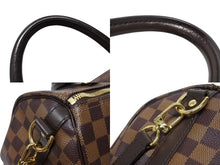 画像をギャラリービューアに読み込む, 新品同様 LOUIS VUITTON ルイヴィトン ダミエ エベヌ スピーディバンドリエール25 ハンドバッグ ブラウン N41368 中古 4b008529