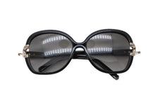 画像をギャラリービューアに読み込む, Chloe クロエ サングラス メガネ CE637S 001 サイズ 58◻︎17 135 プラスチック ゴールド金具 ブラック 美品 中古 4b008535