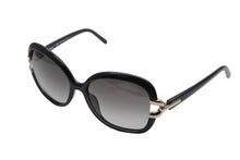 画像をギャラリービューアに読み込む, Chloe クロエ サングラス メガネ CE637S 001 サイズ 58◻︎17 135 プラスチック ゴールド金具 ブラック 美品 中古 4b008535