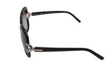 画像をギャラリービューアに読み込む, Chloe クロエ サングラス メガネ CE637S 001 サイズ 58◻︎17 135 プラスチック ゴールド金具 ブラック 美品 中古 4b008535