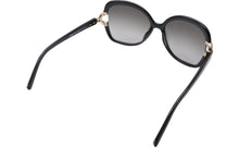 画像をギャラリービューアに読み込む, Chloe クロエ サングラス メガネ CE637S 001 サイズ 58◻︎17 135 プラスチック ゴールド金具 ブラック 美品 中古 4b008535