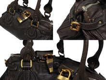 画像をギャラリービューアに読み込む, Chloe クロエ ハンドバッグ パディントン ワンショルダーバッグ ブラウン レザー B19FG0 ゴールド金具 美品 中古 4b008536