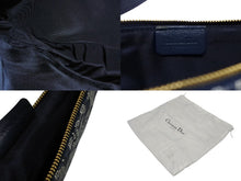 画像をギャラリービューアに読み込む, CHRISTIAN DIOR クリスチャンディオール トロッター サドルバッグ ワンショルダーバッグ サドルポーチ ネイビー 美品 中古 4b008538