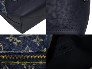 極美品 LOUIS VUITTON ルイヴィトン ジャパニーズ クルーザー ハンドバッグ M45970 モノグラム デニム NIGO 中古 4b008539