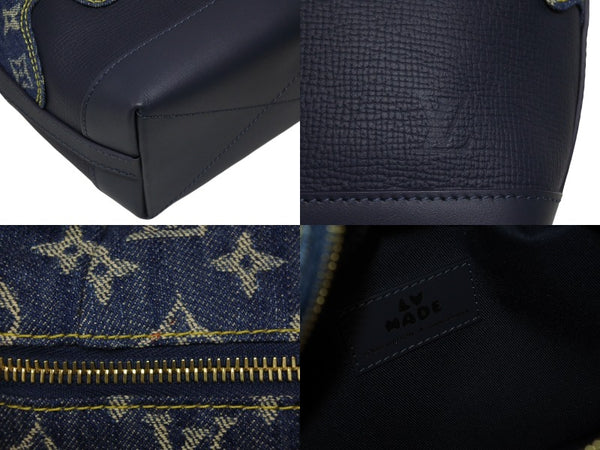 極美品 LOUIS VUITTON ルイヴィトン ジャパニーズ クルーザー ハンドバッグ M45970 モノグラム デニム NIGO 中古 4b008539
