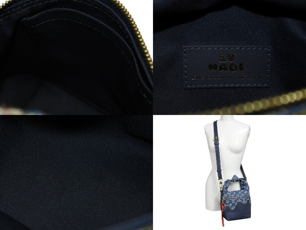 極美品 LOUIS VUITTON ルイヴィトン ジャパニーズ クルーザー ハンドバッグ M45970 モノグラム デニム NIGO 中古 4b008539