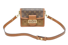 画像をギャラリービューアに読み込む, LOUIS VUITTON ルイヴィトン モノグラム リバース ドーフィーヌ 2WAYバッグ M45959 ブラウン モノグラムキャンバス レザー ゴールド金具 美品 中古 4b008540