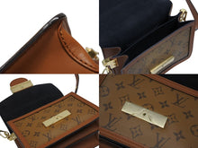 画像をギャラリービューアに読み込む, LOUIS VUITTON ルイヴィトン モノグラム リバース ドーフィーヌ 2WAYバッグ M45959 ブラウン モノグラムキャンバス レザー ゴールド金具 美品 中古 4b008540