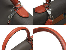画像をギャラリービューアに読み込む, HERMES エルメス KELLY ケリー35 アルルカン ハンドバッグ トリヨンクレマンス シルバー金具 □P刻印 美品 中古 4b008541