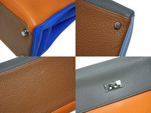 画像をギャラリービューアに読み込む, HERMES エルメス KELLY ケリー35 アルルカン ハンドバッグ トリヨンクレマンス シルバー金具 □P刻印 美品 中古 4b008541
