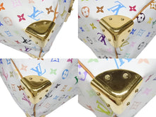 画像をギャラリービューアに読み込む, LOUIS VUITTON ルイヴィトン スピーディ30 ハンドバッグ M92643 モノグラム マルチカラー 村上隆 ホワイト 美品 中古 4b008542