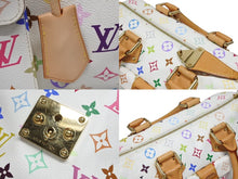 画像をギャラリービューアに読み込む, LOUIS VUITTON ルイヴィトン スピーディ30 ハンドバッグ M92643 モノグラム マルチカラー 村上隆 ホワイト 美品 中古 4b008542
