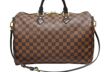 画像をギャラリービューアに読み込む, 極美品 LOUIS VUITTON ルイヴィトン ダミエ スピーディ バンドリエール 35 ハンドバッグ N41182 ブラウン ゴールド金具 中古 4b008543