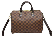 画像をギャラリービューアに読み込む, 新品同様 LOUIS VUITTON ルイヴィトン ハンドバッグ N41367 スピーディ バンドリエール30 ブラウン ダミエキャンバス ゴールド金具 中古 4b007240