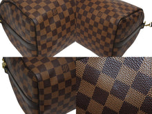 画像をギャラリービューアに読み込む, 新品同様 LOUIS VUITTON ルイヴィトン ハンドバッグ N41367 スピーディ バンドリエール30 ブラウン ダミエキャンバス ゴールド金具 中古 4b007240