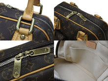 画像をギャラリービューアに読み込む, 極美品 LOUIS VUITTON ルイヴィトン マンハッタンPM ハンドバッグ M40026 PVC ヌメ革 ブラウン ゴールド金具 中古 4b008546