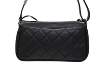 画像をギャラリービューアに読み込む, CHANEL シャネル ワンショルダーバッグ A30795 11番台 キャビアスキン ココマーク ブラック シルバー金具 美品 中古 4b008547