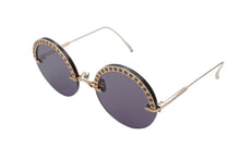 画像をギャラリービューアに読み込む, MASUNAGA 増永眼鏡 BOTAN ボタン ラウンドサングラス アイウェア サイズ56◻︎23-140 ゴールド 22FW 美品 中古 4b008548