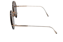 画像をギャラリービューアに読み込む, MASUNAGA 増永眼鏡 BOTAN ボタン ラウンドサングラス アイウェア サイズ56◻︎23-140 ゴールド 22FW 美品 中古 4b008548